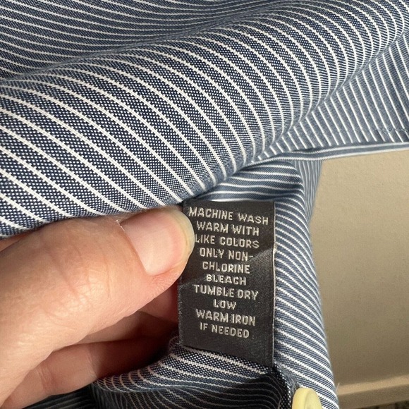 Abercrombie & Fitch‎ Men's Striped Button Down Muscle Shirts Long Sleeve Size L - Picture 9 of 12